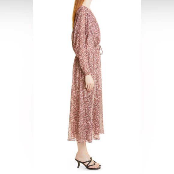 TED BAKER London Vallyy Floral Long Sleeve Drape Dress Size 6/US 16-18 NWT $340 - Picture 4 of 7